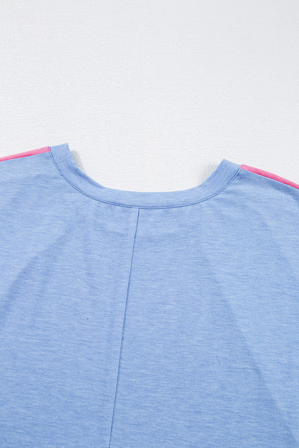Sky Blue Leopard Print Colorblock Plus Size T Shirt **SHIPS 3/17**