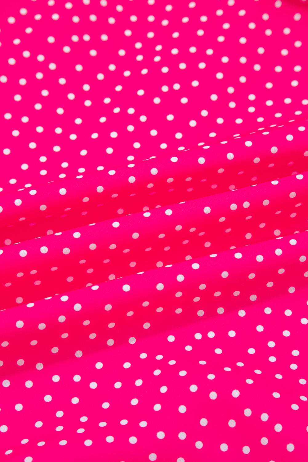 Rose Polka Dot Print Ruffle Smocked High Waist Plus Midi Dress