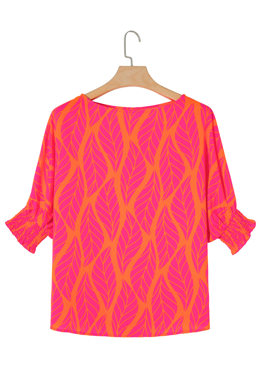 Pink and Orange Tropical Top