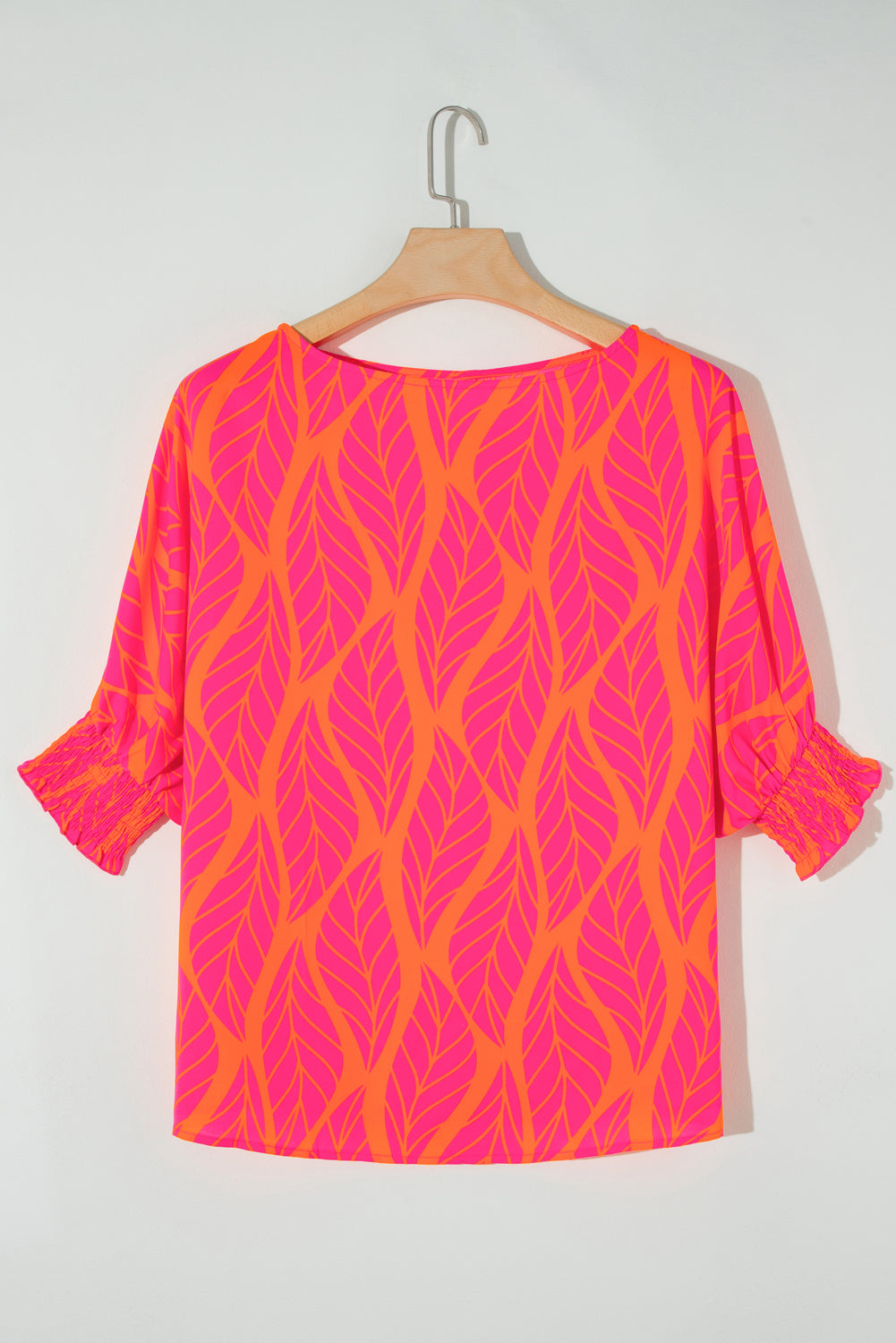 Pink and Orange Tropical Top