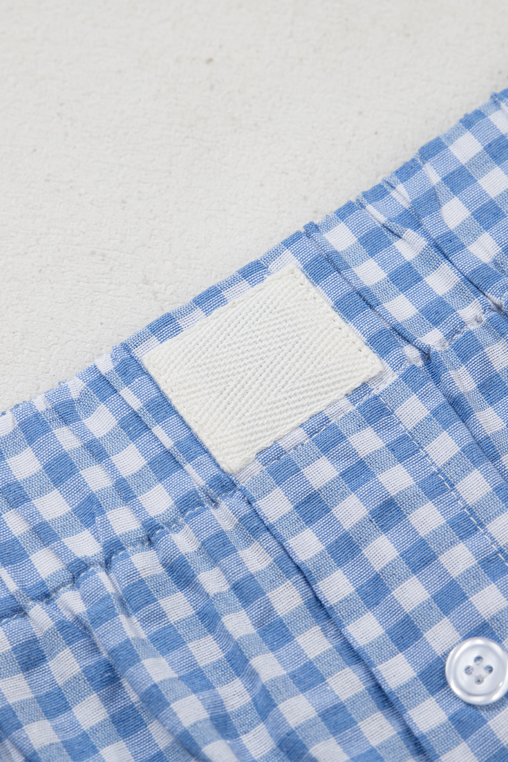 Vintage Plaid Print High Waisted Loose Wide Leg Shorts