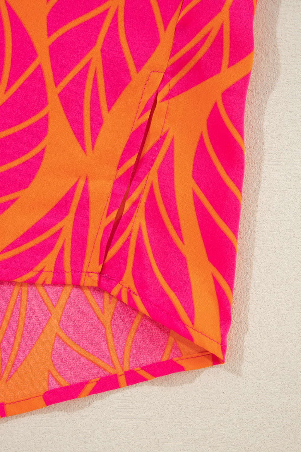 Pink and Orange Tropical Top