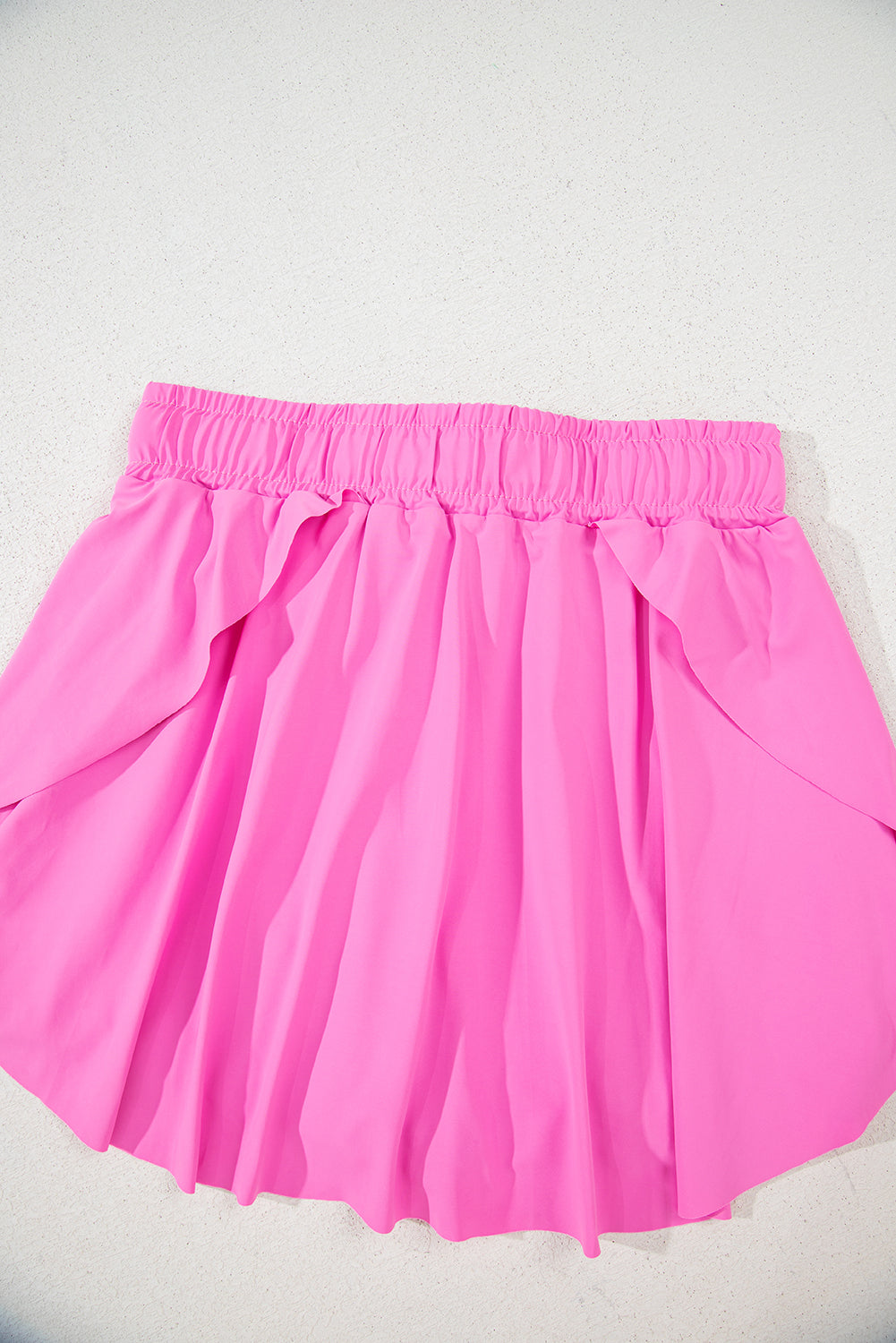 Drawstring High Waist Lined Tennis Skort