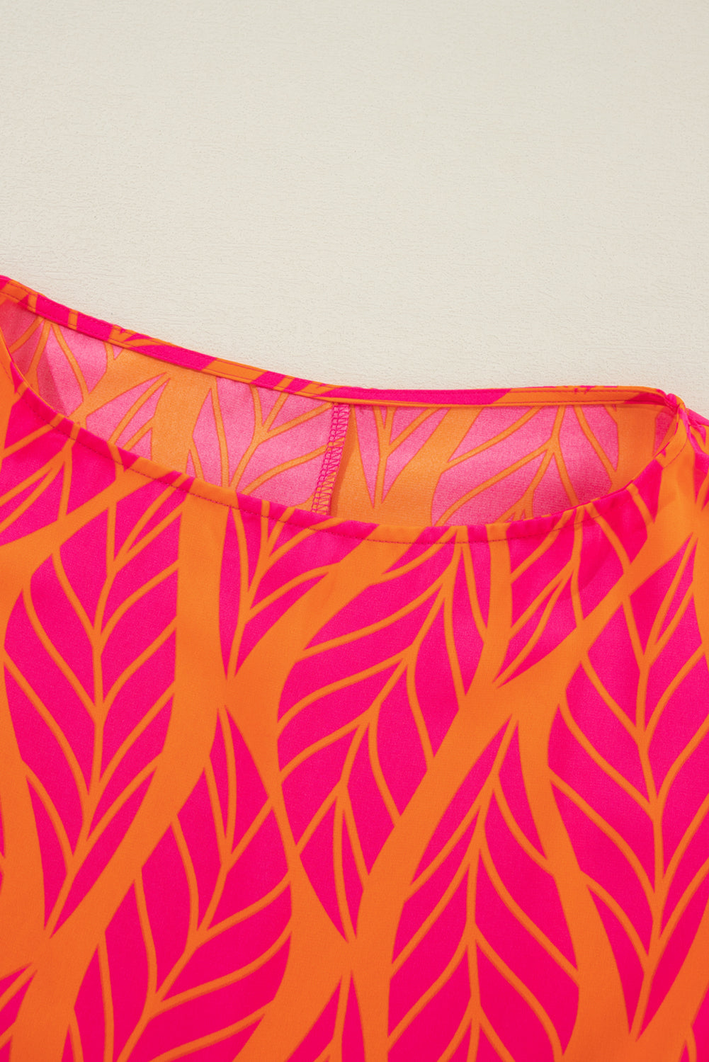 Pink and Orange Tropical Top