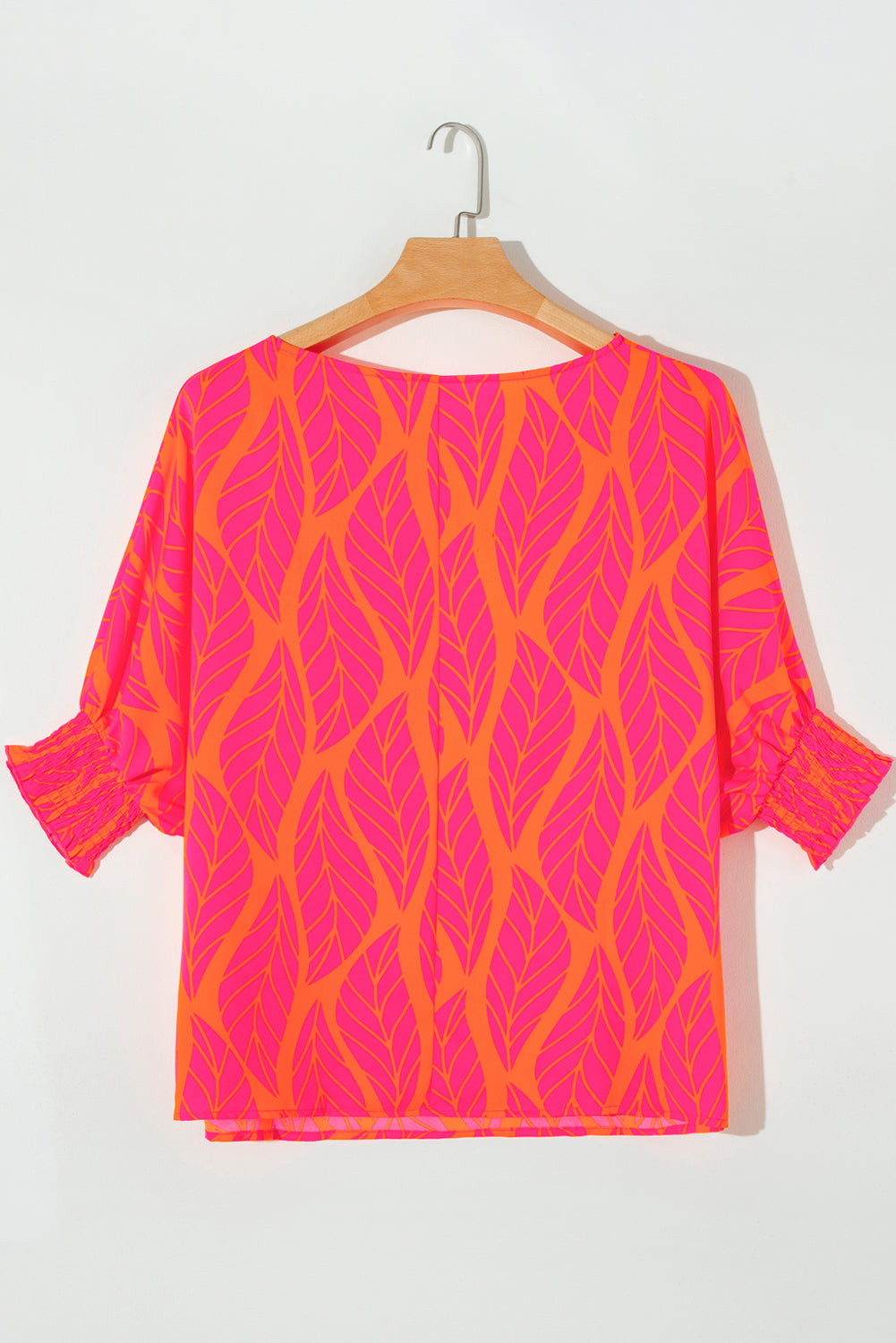 Pink and Orange Tropical Top