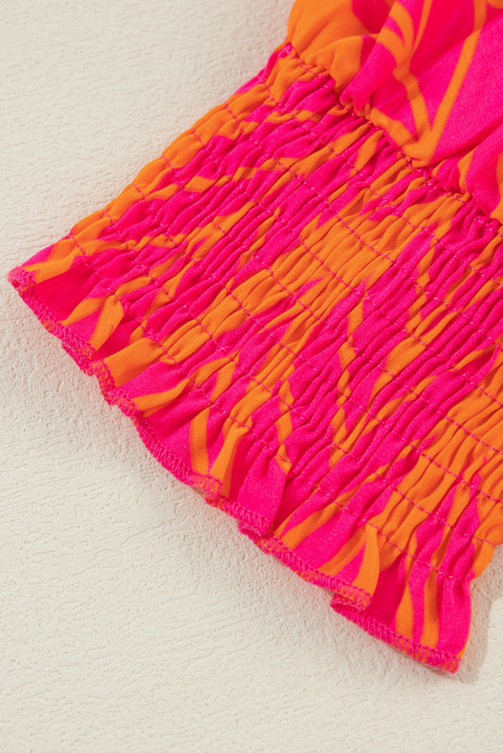 Pink and Orange Tropical Top