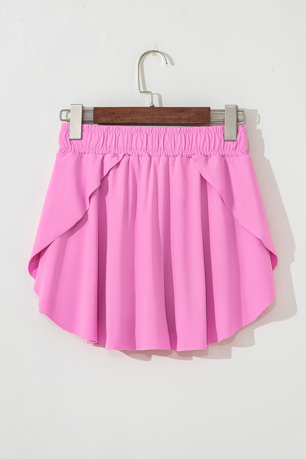 Drawstring High Waist Lined Tennis Skort