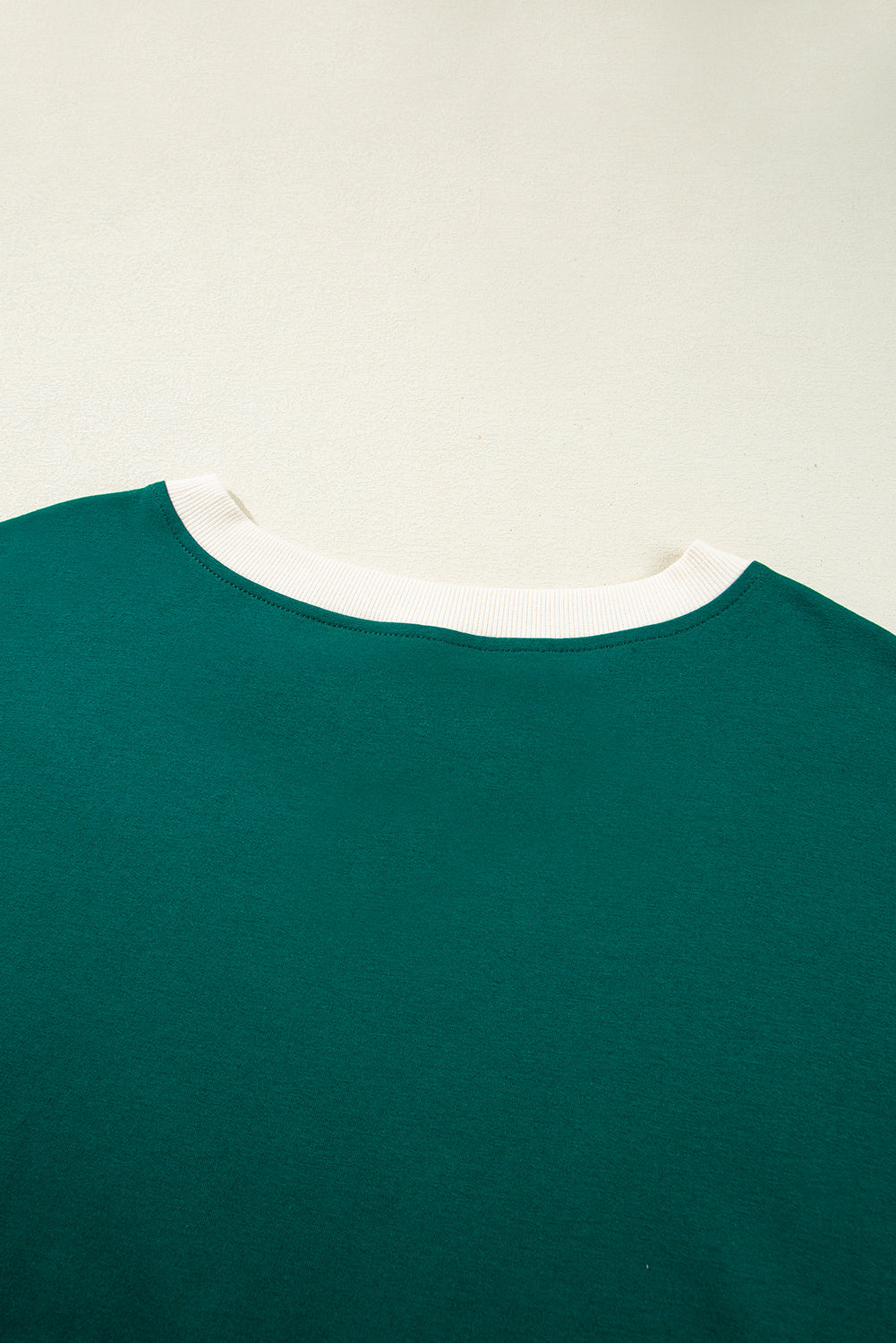 Turquoise Plus Size Contrast Trim T Shirt and Skort Two Piece Set